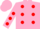 Silk - PINK, red spots
