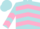 Silk - Powder Blue, Hot Pink Chevrons, Hot Pink Chevrons