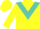 Silk - Yellow, Turquoise chevron, Yellow an