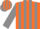 Silk - Orange and grey Panels, Orange and grey Half Sleeves