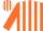 Silk - Orange, white epaulets, white stripes on orange sleeves, orange a
