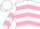 Silk - White, pink chevrons, pink chevrons on white