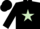Silk - Black, Light Green star