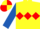Silk - Yellow, Red triple diamond, Royal Blue sleeves, Yellow and Red quartered cap