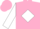 Silk - PINK, Pink 'KK' on White Diamond, White Diamond on Slvs