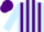 Silk - Light Blue and Purple stripes, Light Blue sleeves, Purple cap