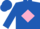 Silk - Royal Blue, Pink Diamond Frame, Pink Chevro