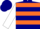 Silk - Navy Blue, Orange and White 'C', Orange Hoops on White Sleeves, Orange and