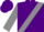 Silk - Purple, grey sash, grey sleeves, purple cap
