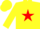 Silk - Yellow, Red star, Yellow sleeves and cap