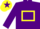 Silk - PURPLE, yellow hollow box, yellow cap, purple star