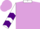 Silk - Plum Purple, White Collar, White Sleeves, Purple Chevrons, Plum Ca