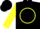 Silk - Black, yellow Circle, black D W, yellow sleeves
