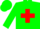 Silk - Green, Red Cross Sashe