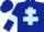 Silk - Dark Blue, Light Blue Cross of Lorraine and armlets, Dark Blue cap
