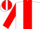 Silk - White, Red Stripe, Red Bars on sleeves