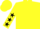 Silk - Yellow, black 'FREEDS', black stars on sleeves, yellow cap