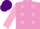 Silk - MAUVE, pink spots, pink sleeves, purple cap