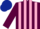 Silk - Maroon and Pink stripes, Dark Blue cap