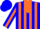 Silk - Blue, Orange Stripes in Orange 'W' Framed Yoke, Orange Stripe on Sle