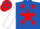 Silk - Royal Blue, Red Star, Red Stars on White Sleeves