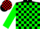 Silk - Black, Red and Green Blocks on Sleeves