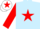 Silk - Light Blue, Red star and sleeves, White cap, Red star