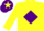 Silk - Yellow, Purple diamond, Purple cap, Yellow star
