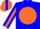 Silk - Blue, Blue  'SC'  on Orange disc, Orange Stripe