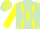 Silk - Light Green, Yellow cross belts, Light Green Stripes on Yellow Sl