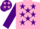 Silk - PINK, Purple Stars, Purple Sleeves