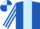 Silk - ROYAL BLUE, light blue panel, striped sleeves, quartered cap
