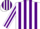 Silk - White and Purple Stripes