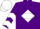 Silk - Purple, White Diamond Hoop, White Chevrons on Sleeves, White Cap