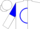 Silk - White, Blue Circle and 'HP', Blue and White Halved S