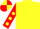 Silk - Yellow, Red sleeves, Yellow spots, quartered cap
