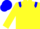 Silk - Yellow, blue epaulets, blue 'B', blue cap
