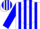 Silk - WHITE, blue 'DEK' on white disc, blue stripes, blue stripes on sleev