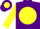 Silk - Purple, purple 'Z' on yellow disc, yellow sl