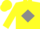 Silk - Yellow, grey 'K' in diamond frame, yellow cap