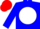 Silk - Blue, Red ''DS'' on White disc, Red Cap