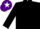 Silk - BLACK, purple cap, white star