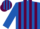 Silk - Royal Blue and Maroon stripes, Royal Blue sleeves