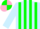 Silk - Light Blue, Pink and Green stripes and quartered cap