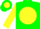 Silk - Green, Green 'S' on Yellow disc, Red Band on Yellow Sleeves, Green