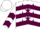 Silk - White, Maroon Winkin Eye Emblem, Maroon Stars & Chevrons, Maroon Chevrons