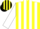 Silk - Yellow, Black Wheel, Black and White Stripes on Sleeves