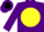 Silk - Purple, Black 'H' on Yellow disc, Yellow Sleeve
