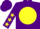 Silk - Purple, Yellow disc, Purple sleeves, Yellow stars, Purple cap