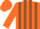 Silk - Orange and Brown striped, Orange sleeves and cap